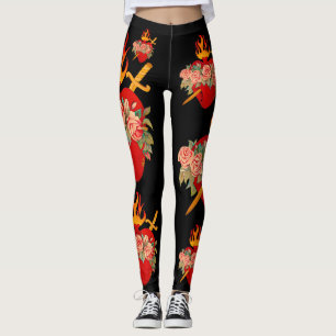 Leggings Immaculer les jambes de coeur