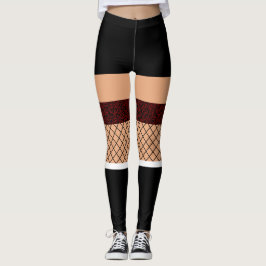 Leggings Impression amusante, femme de bas, fille d'école