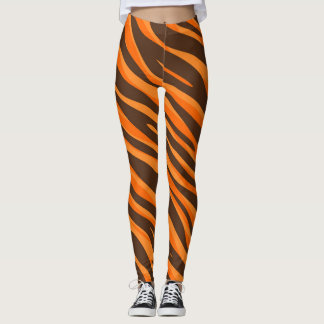 Leggings Impression de fourrure de tigre