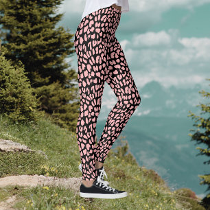 Leggings Impression de tigre noir