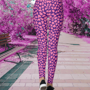 Leggings Impression de tigre pourpre