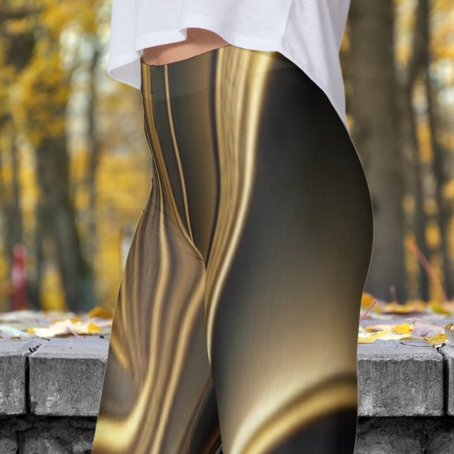 Leggings Impression en laiton moulé lisse (Molten Brass)