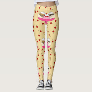 Leggings Impression fractionnée de banane