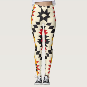Leggings Impression géométrique du sud-ouest