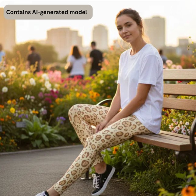 Leggings Impression Léopard Brun - Impression Animale de Gu (Créateur téléchargé)