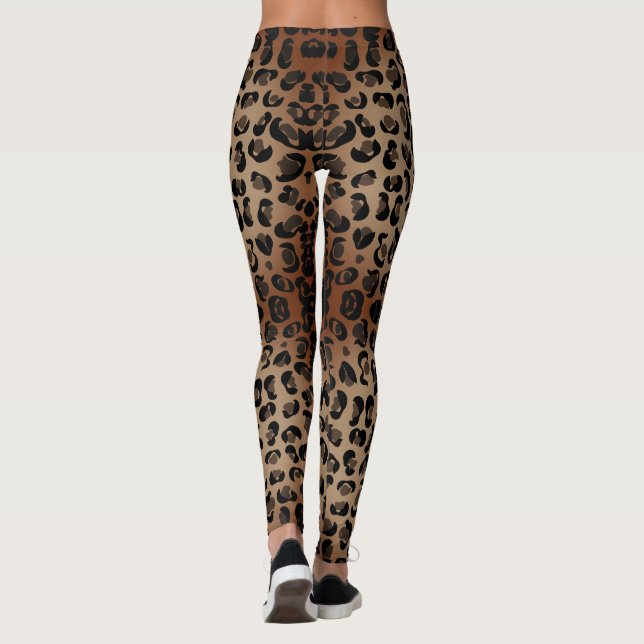 Leggings Impression Leopard Safari des années 90 (Dos)
