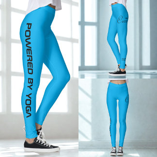 Leggings Impression personnalisée Yoga Crew Bleu Azur