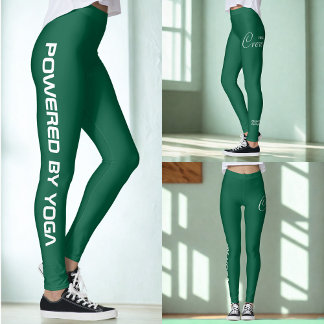 Leggings Impression personnalisée Yoga Crew Vert Chasseur