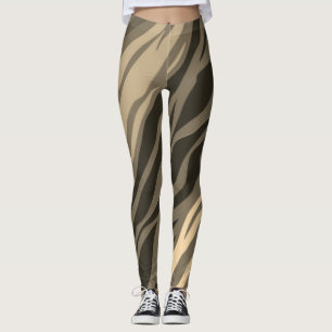 Leggings Impression Sepia Zebra