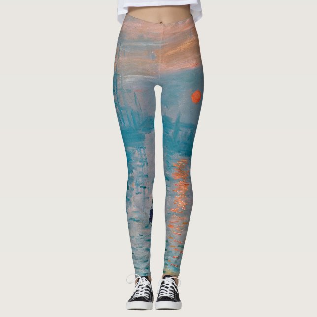 Leggings Impression Soleil Levant Claude Monet  (Devant)