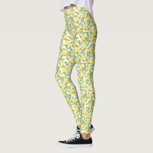 Leggings Impression Tout-En Citron