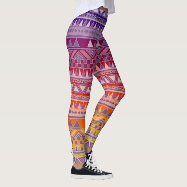 Leggings Impression Tribale colorée (Droite)