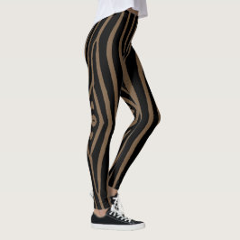 Leggings Impression zébrée Brown et noire