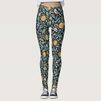 Leggings Imprimé Botanique Citrus de Minuit