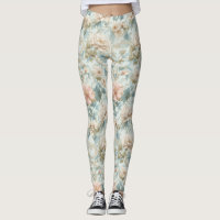 Imprimé floral pastel régence romantique