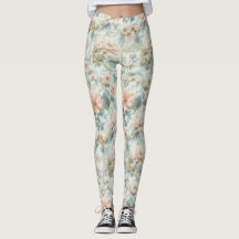 Imprimé floral pastel régence romantique