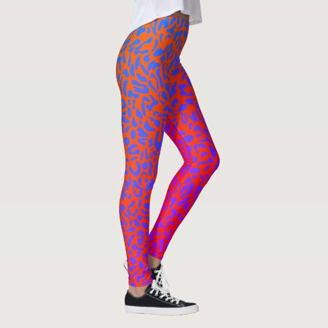 Leggings imprimé léopard psychédélique (Droite)