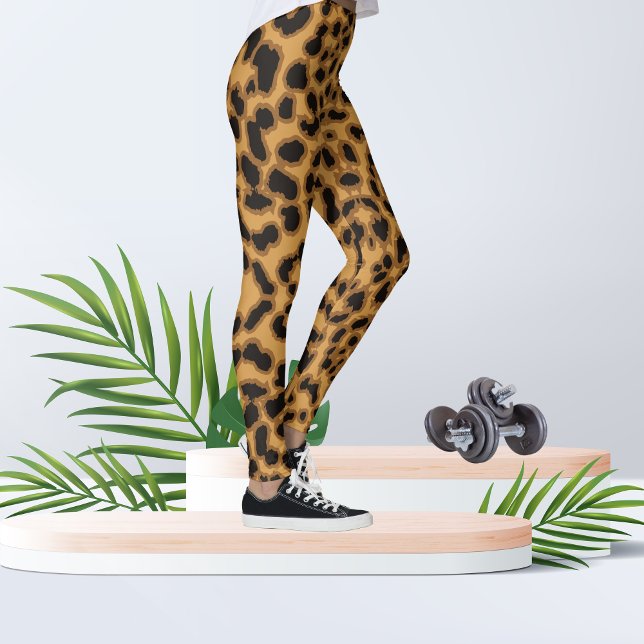 Leggings Imprimer Safari Leopard (Créateur téléchargé)