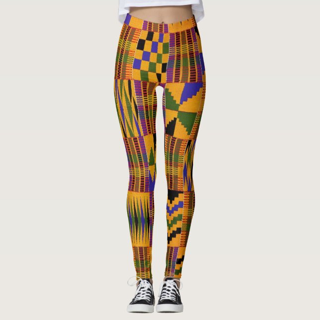 Leggings Imprimerie africaine V1 (Devant)