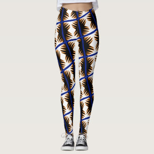 Leggings imprimés abstraits de flammes de feu géni