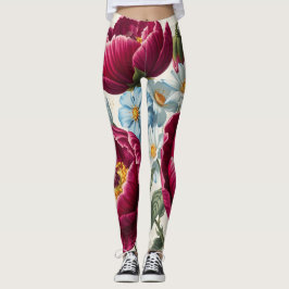 Leggings imprimés floraux de pavot