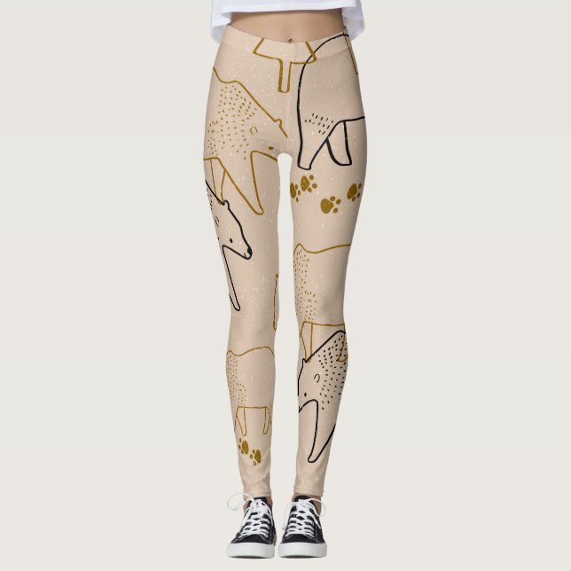 Leggings in Beige (Vorderseite)