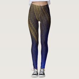 Leggings in Blau