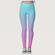 Leggings in den Farben Blau und Rosa