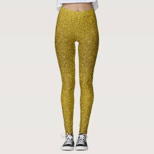 Leggings in Goldfarben