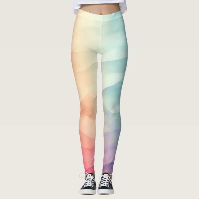 Leggings in Pastellfarbe (Vorderseite)