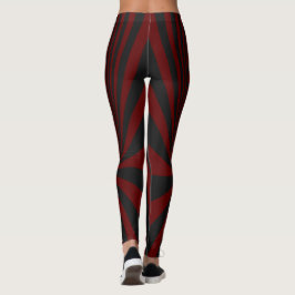 Leggings in Schwarz und Rot