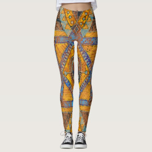 Leggings Indian Floral Paisley : Médaillon ethnique.