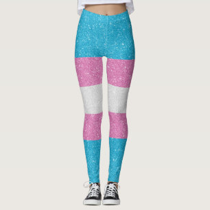 Leggings Indicateur de la fierté transgenre Parties scinti