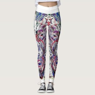Leggings Indigo avec White
