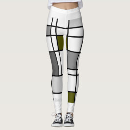 Leggings Inspiré par Mondrian 3