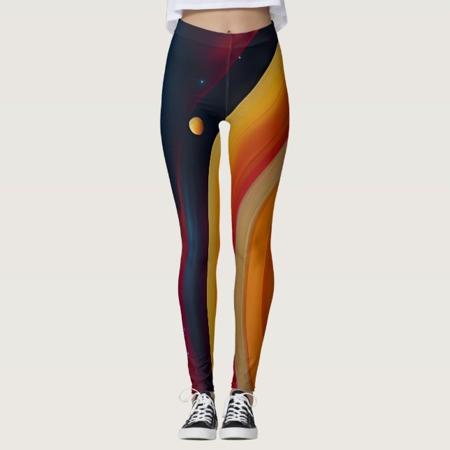 Leggings inspirés par la cosmique (Devant)