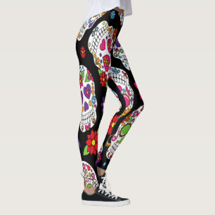 Leggings Intimidation effrayante et terrifiante de crâne d