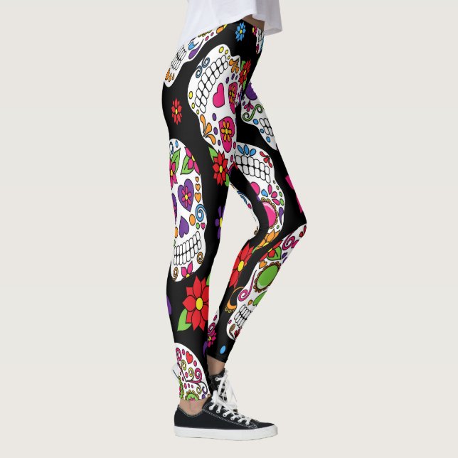 Leggings Intimidation effrayante et terrifiante de crâne de (Droite)
