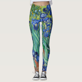 Leggings Irises Vincent Van Gogh Fleurs Bleues Nature Art