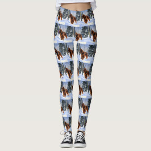 Leggings Irish Setter Let It Neige Christmas