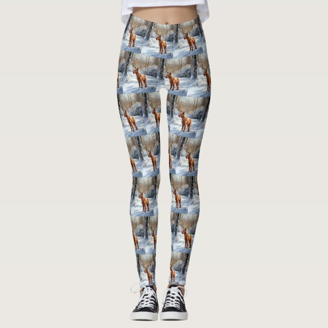 Leggings Irish Terrier Laisser neiger Noël (Devant)