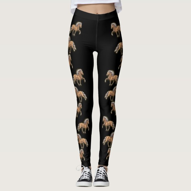 Leggings Islandais d'art déco d'Elska (Devant)
