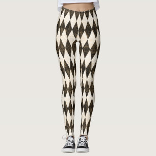 Leggings Jacquard Diamond Arlequin Arlequin Noir Classique
