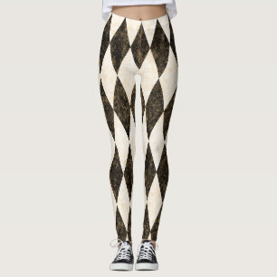 Leggings Jacquard Diamond Arlequin Arlequin Noir Classique