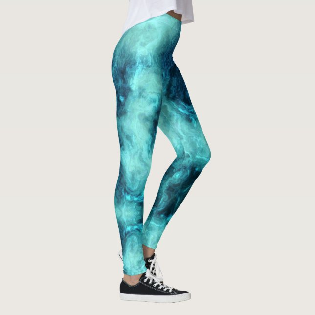 Leggings Jade en marbre (Droite)