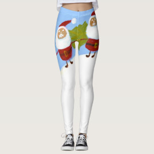 Leggings Jalons de Noël Père Noël