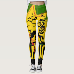 Leggings jamaïcains dessin Lion de Judah