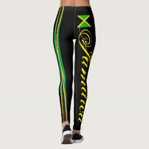 LEGGINGS JAMAÏQUE DRAPEAU BLACK LEGINGS HAVIC ACD