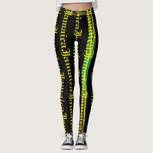 LEGGINGS JAMAÏQUE DRAPEAU BLACK LEGINGS HAVIC ACD
