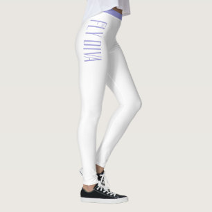 Leggings Jambes blanches, pantalons de yoga, vêtements acti